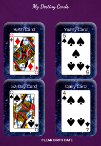 My Destiny Cards widget