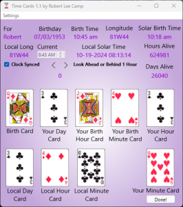 Time Cards Program for PC and Mac Computers (not phones or tablets)